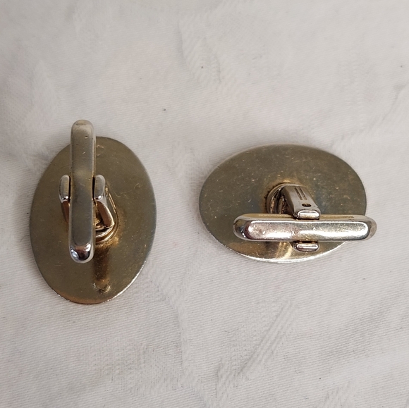 Silver Mother of Pearl Cufflinks - Picture 4 of 6